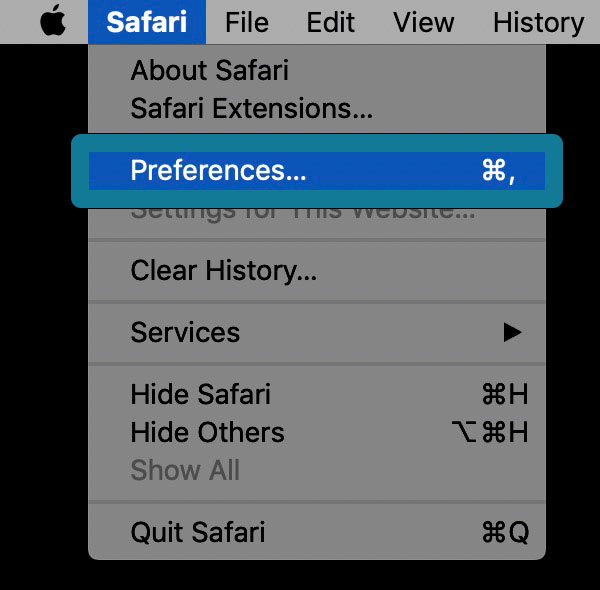 Preferences OSX